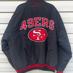 CLEAN Vintage Champion 49ers Jacket size XL San Francisco NFL